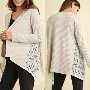 Umgee Top Size S M L Lace Button Cardigan Fairy Cottage Tunic Whimsigoth Womens